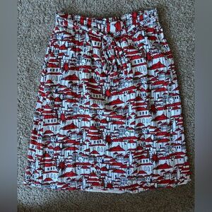 Anthropologie Porridge getaway novelty skirt medium